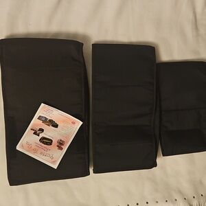 Black Purse Organizer Inserts-Set of 3